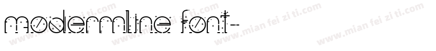 moderrnline font字体转换